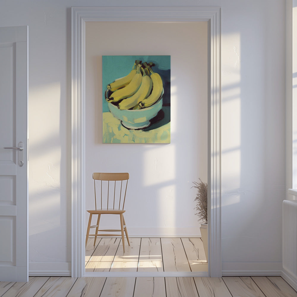 Schüssel mit Bananen | Leinwand