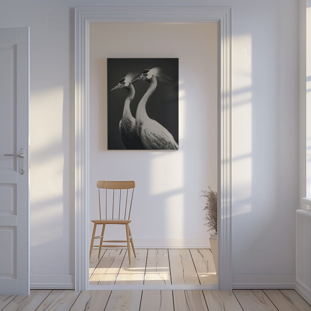 Graceful Cranes Duo | Canvas