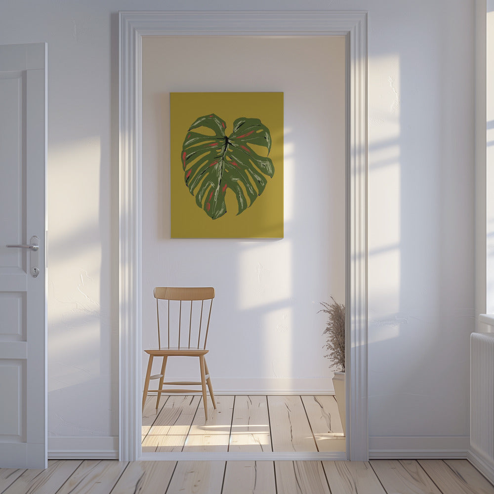 Monstera Leaf Green | Canvas