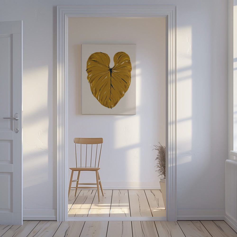 Philodendron Gloriosum Mustard | Canvas