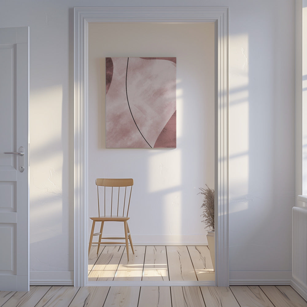 Abstrakte Formen Rosa | Leinwand
