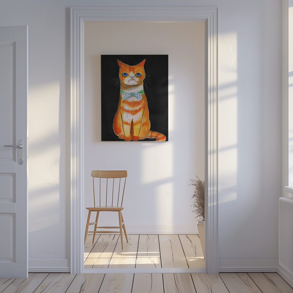 Traurige Katze | Leinwand