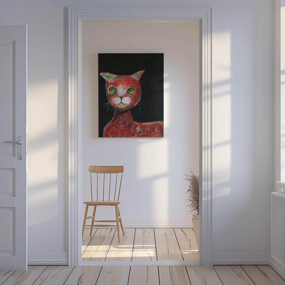 Rote Katze | Leinwand