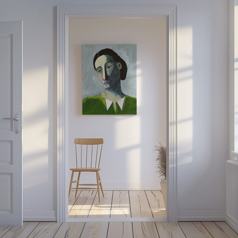 Wartende Frau | Leinwand