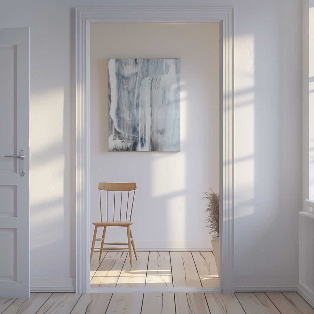 Black And White Brushstrokes | Canvas