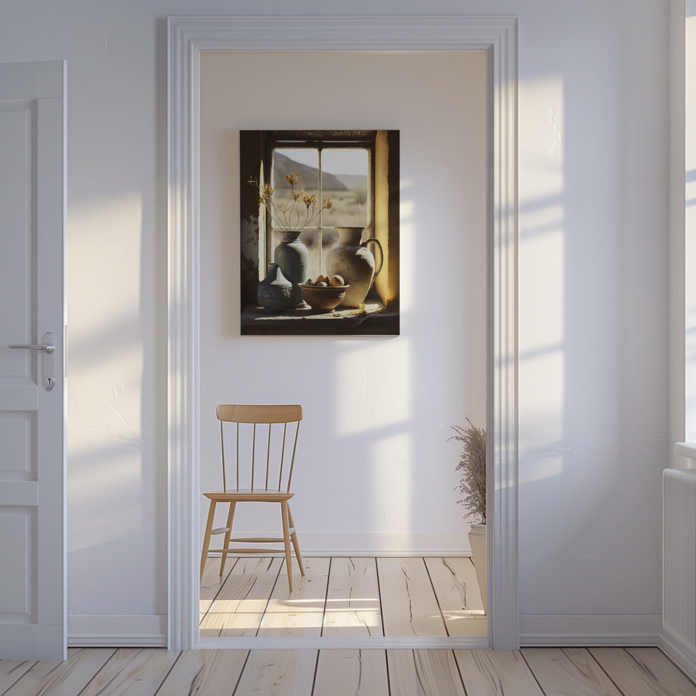 Sonnenbeschienenes Stillleben | Leinwand