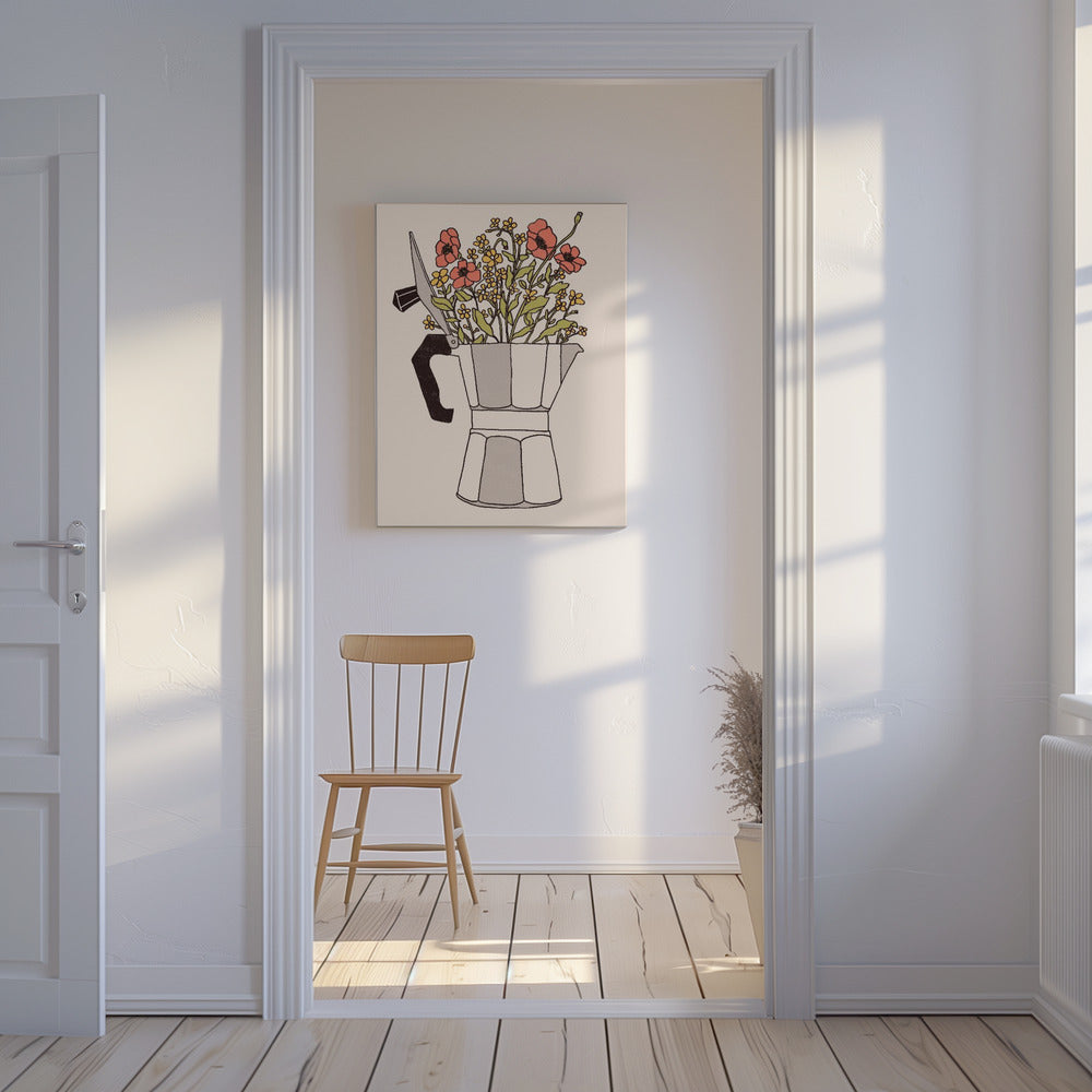 Moka Blumen | Leinwand