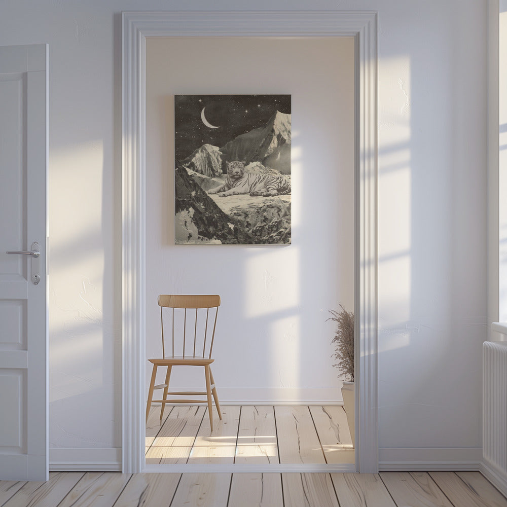 Giant White Tiger | Canvas