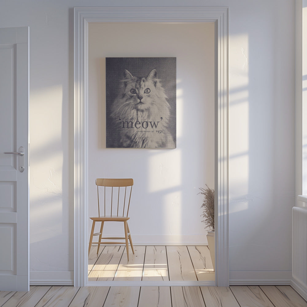 Berühmtes Zitat Katze | Leinwand