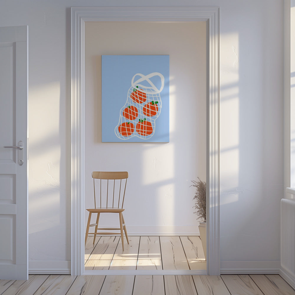 Tomaten im Netz | Leinwand