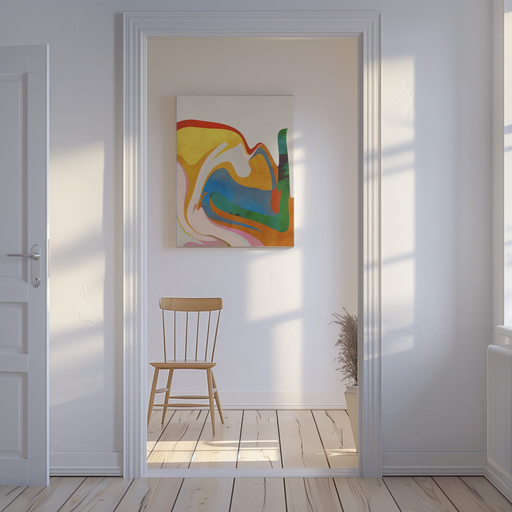Organic Bauhaus Waved | Canvas