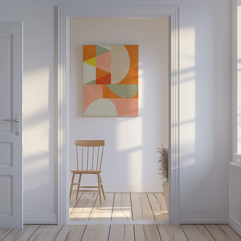 Summer Circles22 4 V | Canvas