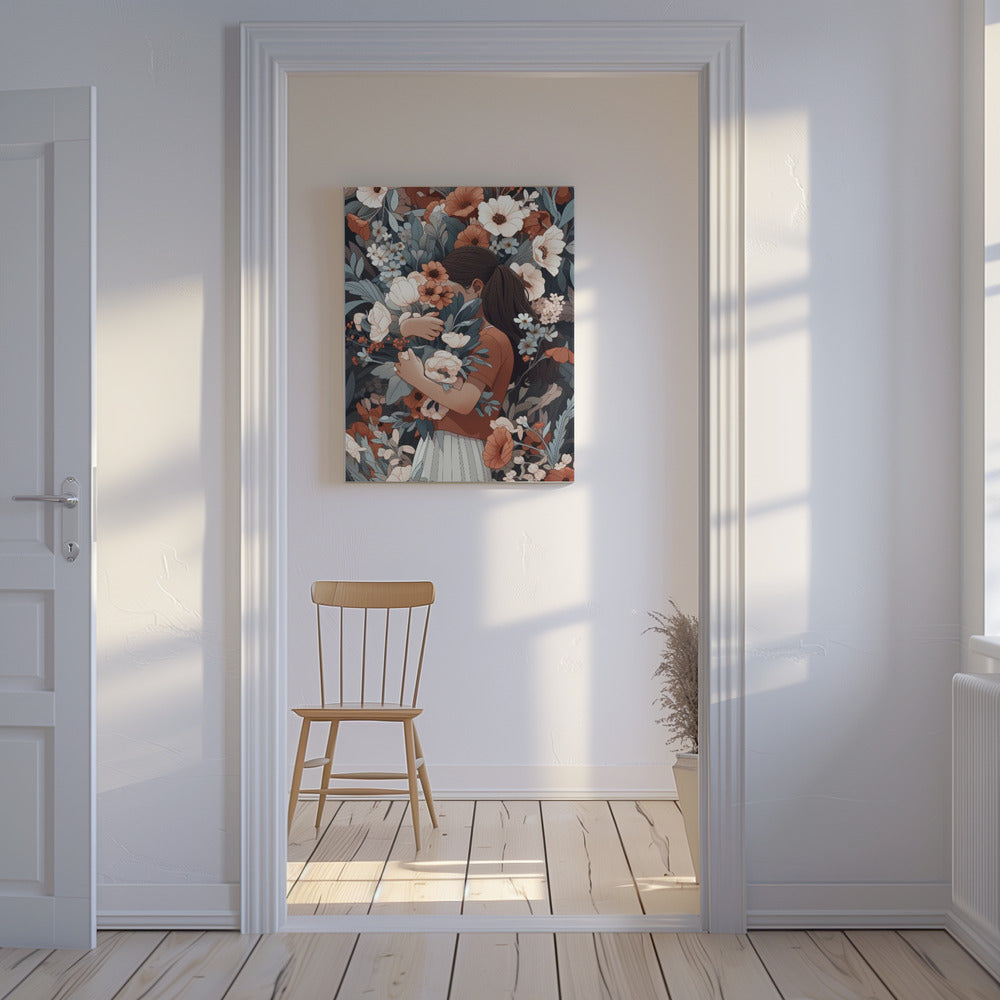 Florale Umarmung | Leinwand