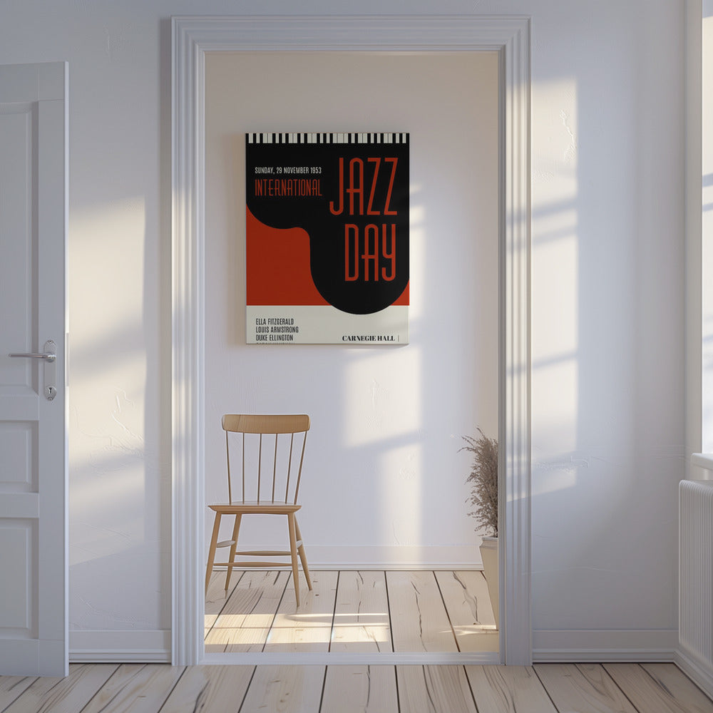 Jazzy Days Dunkelrot | Leinwand