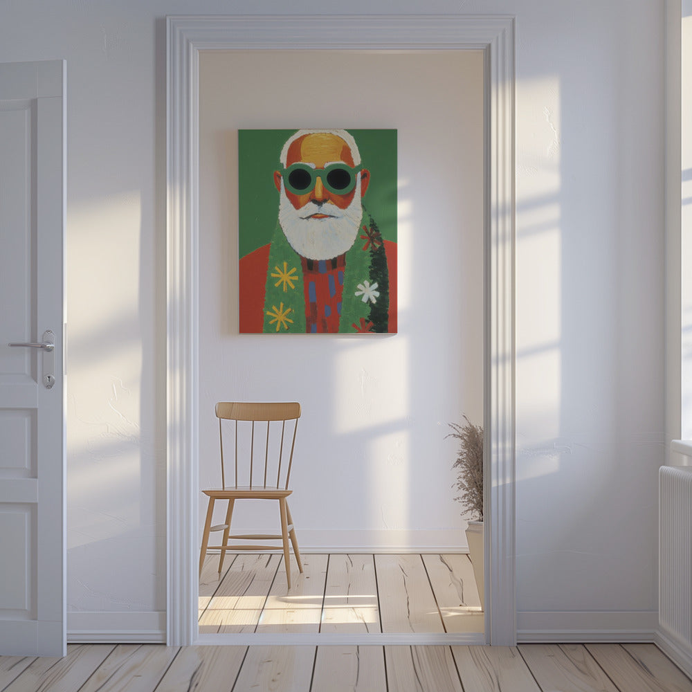 Sonniger Weihnachtsmann-Stil | Leinwand