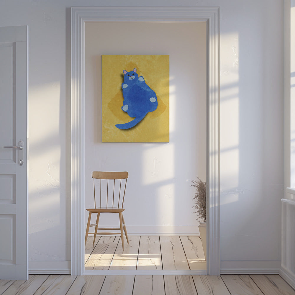 Fette Katze | Leinwand