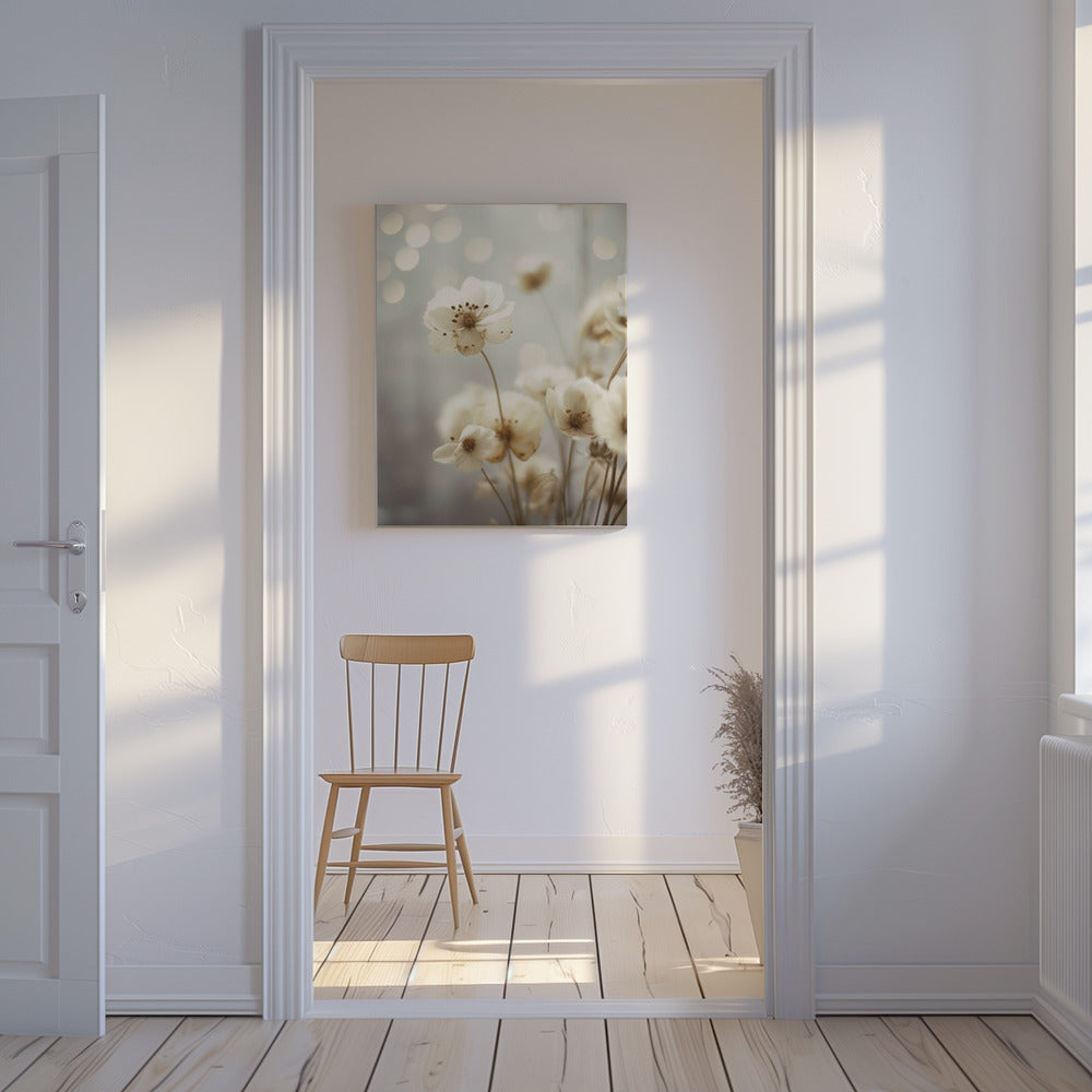 Blütenblätter in sanftem Licht | Leinwand