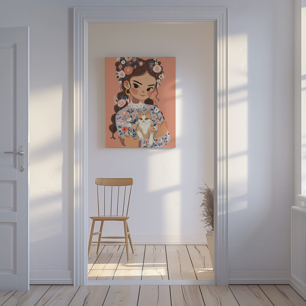 Floraler Begleiter | Leinwand