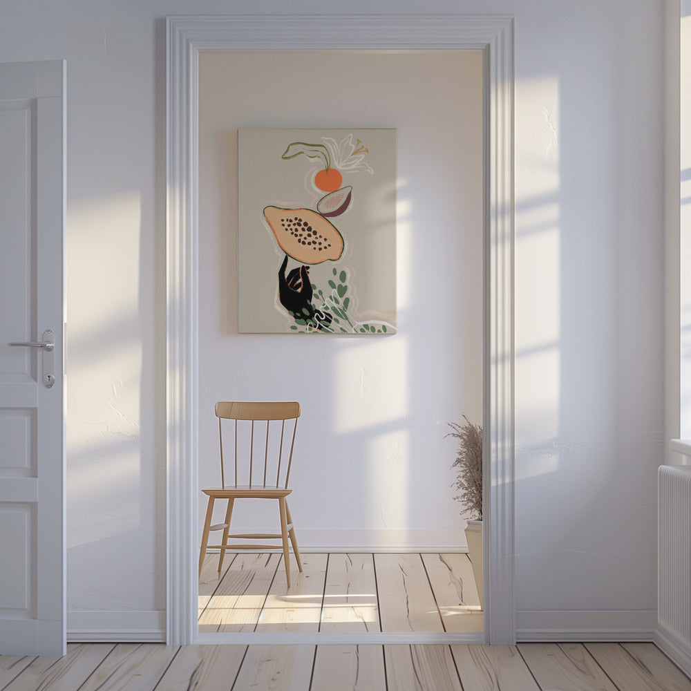 Balancierende Früchte | Leinwand