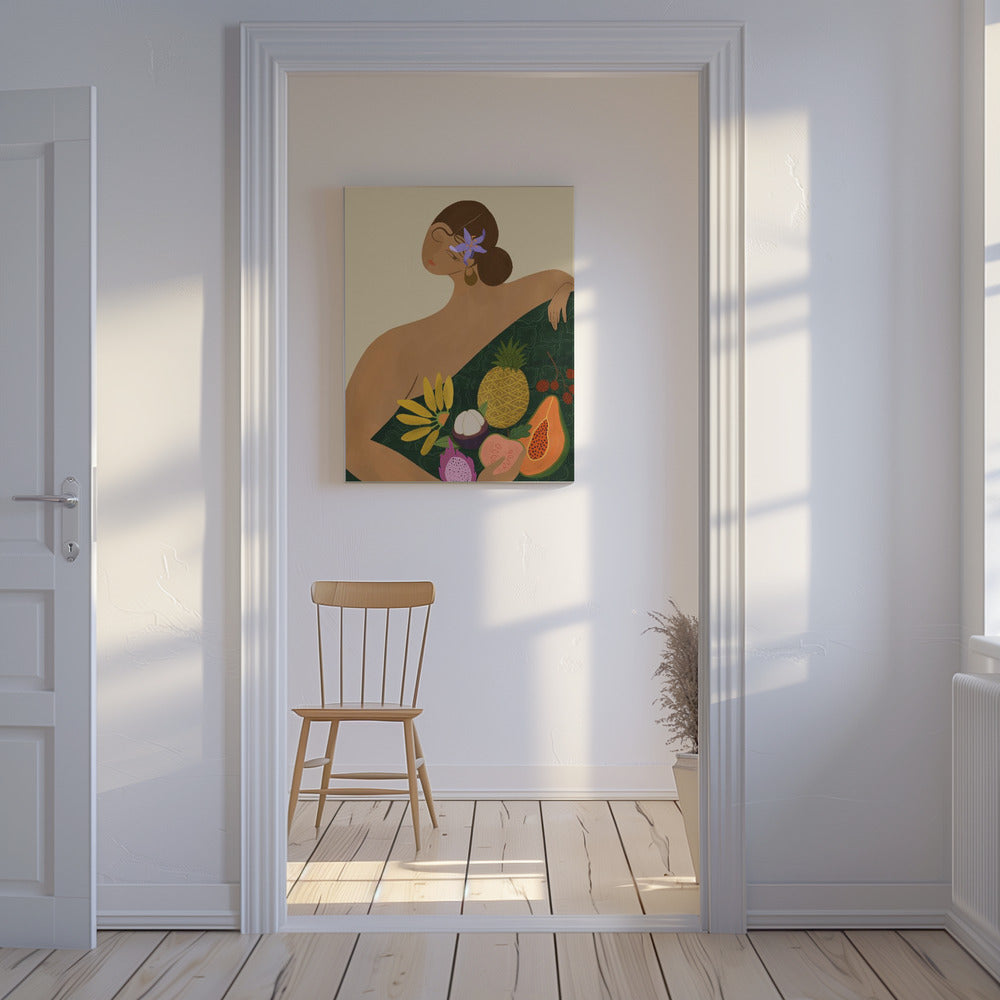 Obstverkäufer | Leinwand