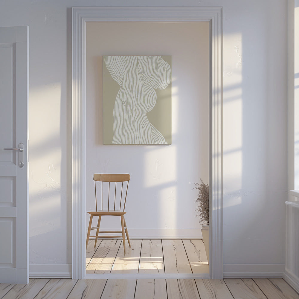 Fließende Linien Eleganz | Leinwand