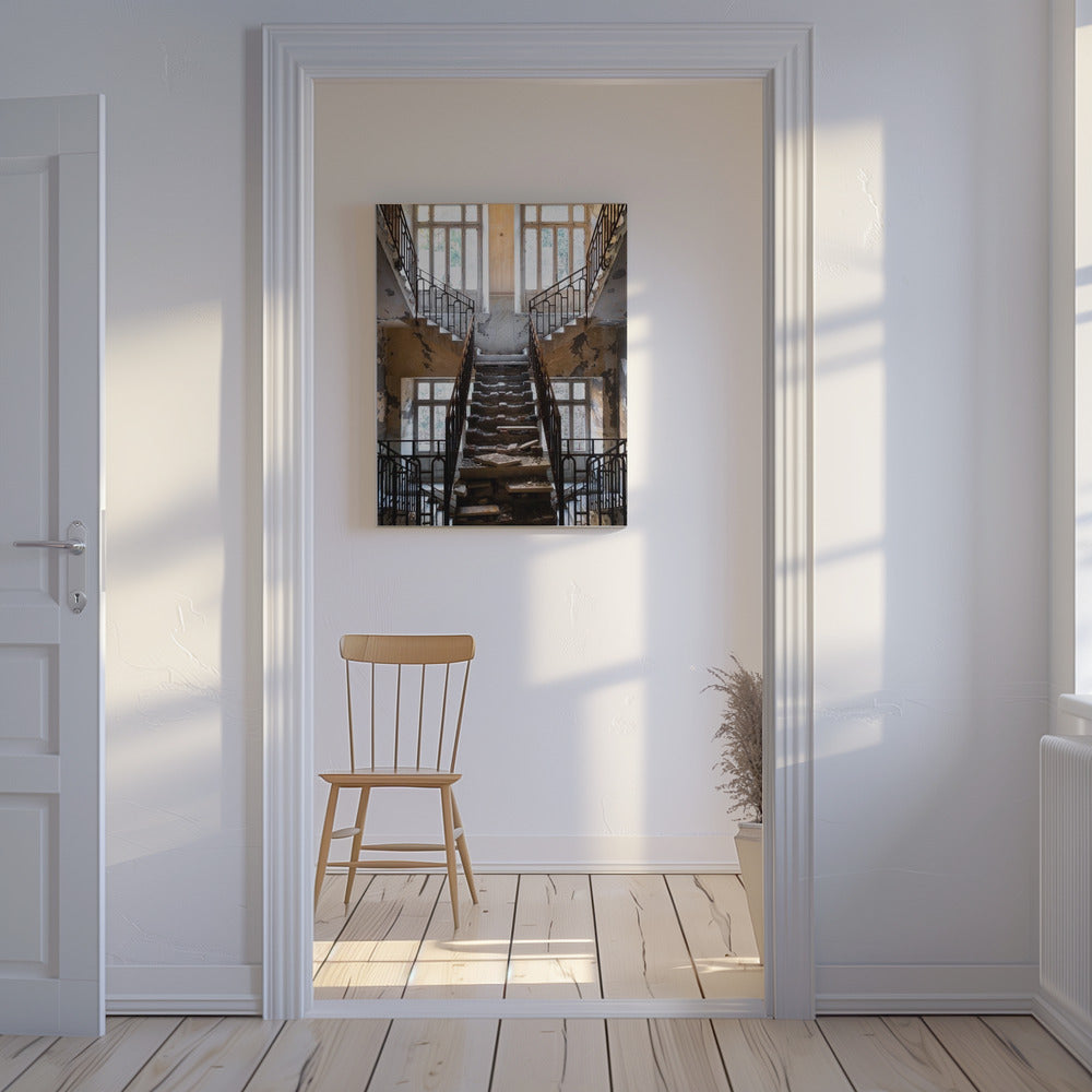 Kaputte Treppe | Leinwand