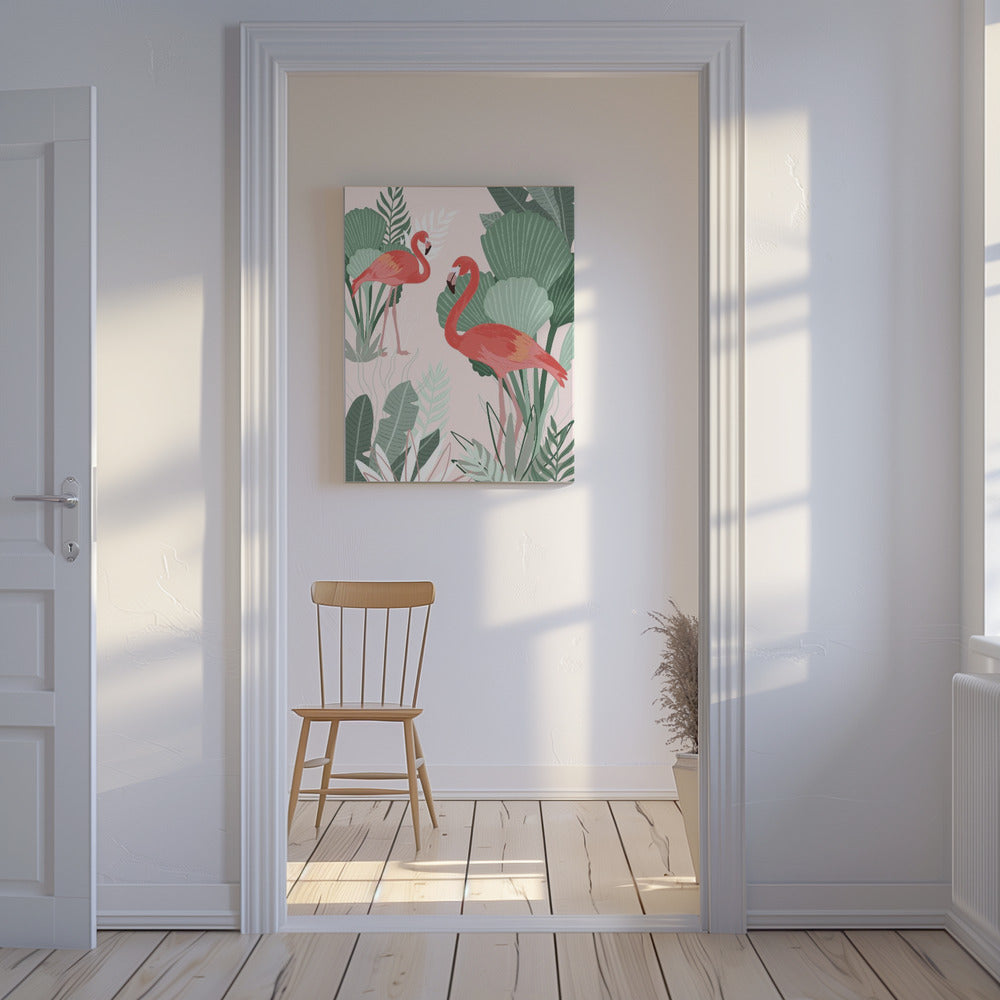 Flamingoträume | Leinwand