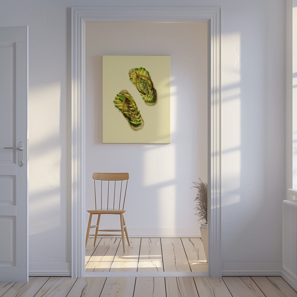 Avocado Hausschuhe | Leinwand