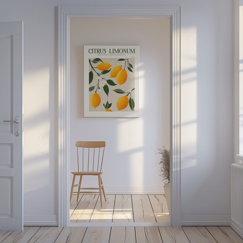 Goldener Zitrusgenuss | Leinwand