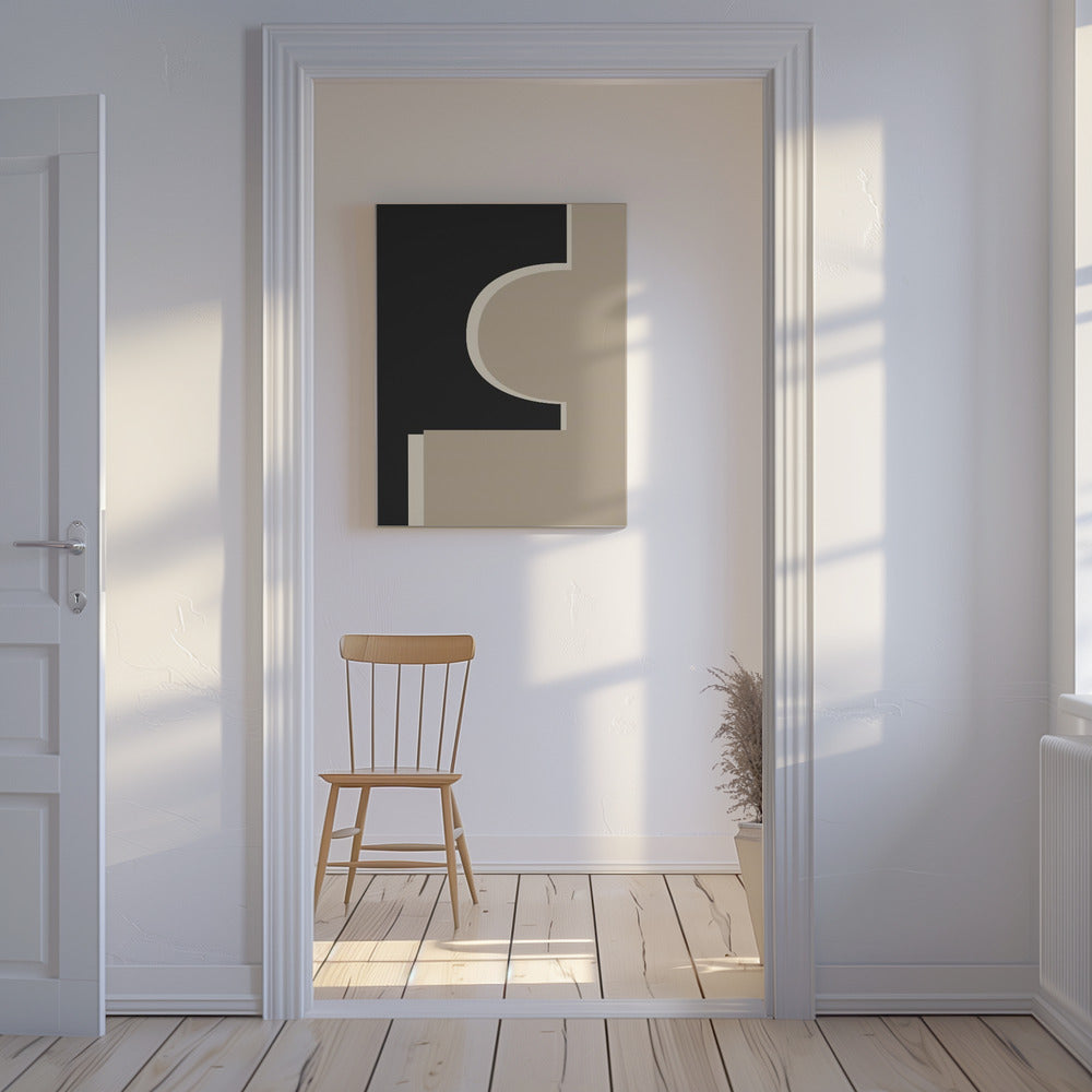 Abstrakte grafische Formen | Leinwand