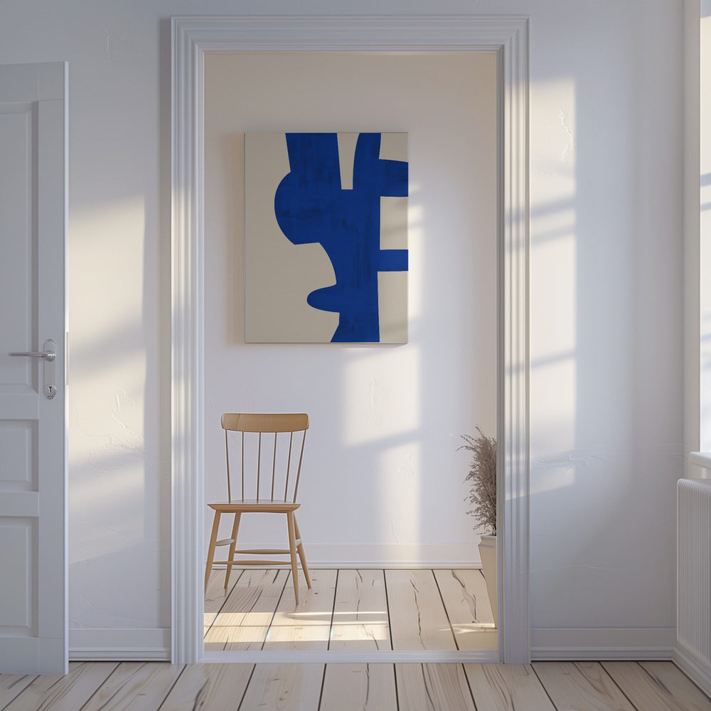 Schatten von Blau | Leinwand