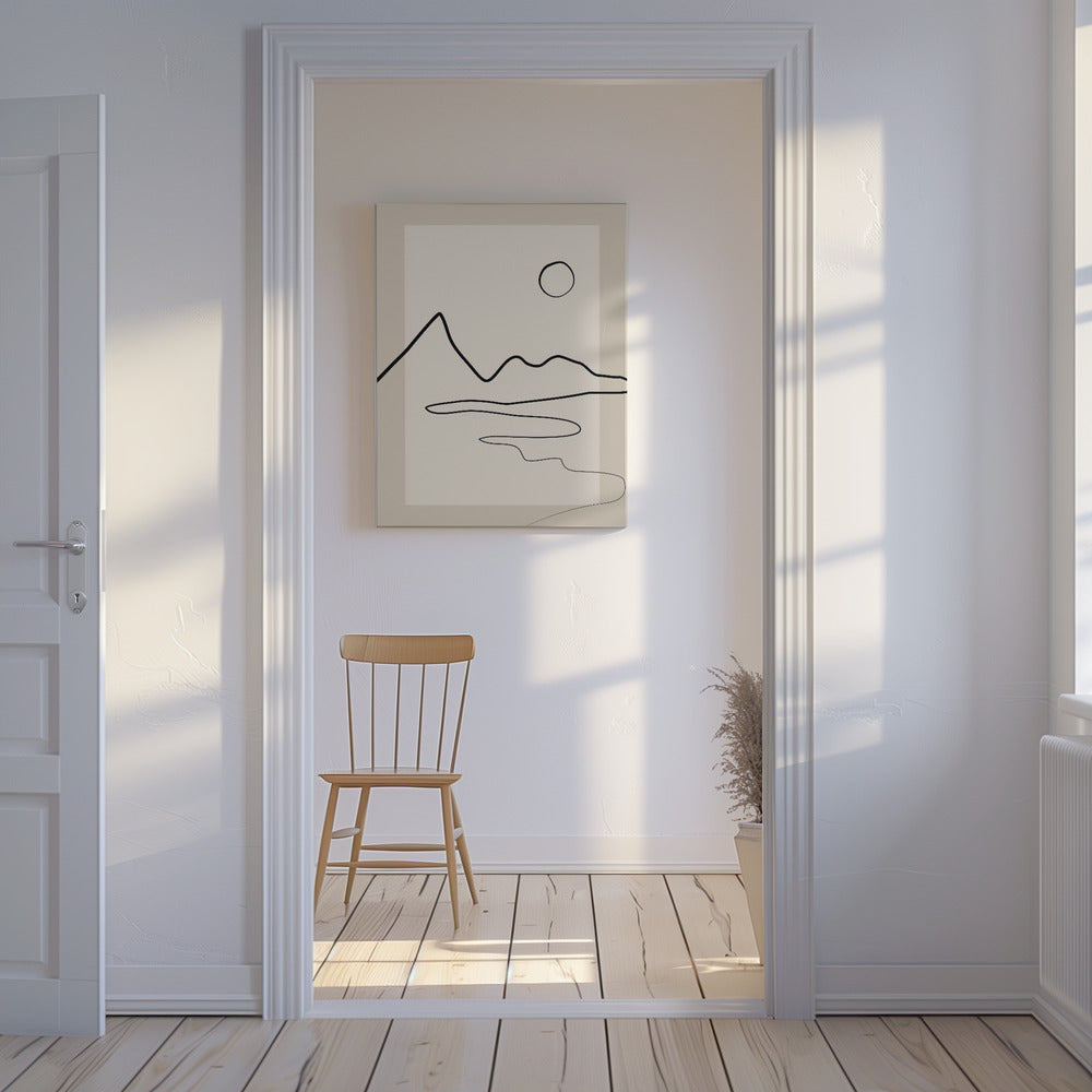 Minimalistischer Horizont | Leinwand