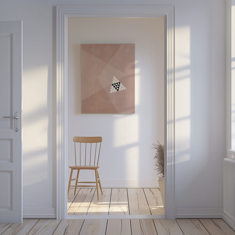 Geometric Design With A Central Triangular Pattern | Canvas
