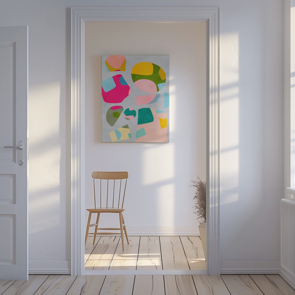 Minimal cutout colorful | Canvas