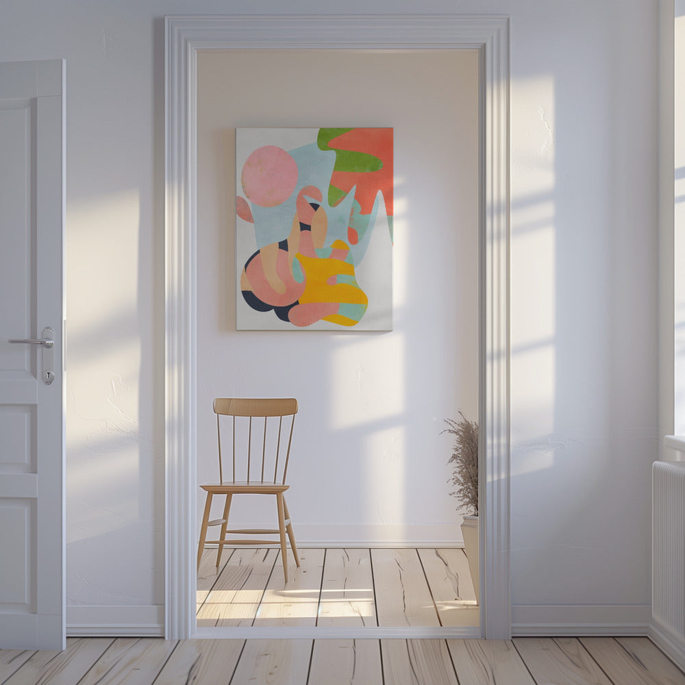 Pastel cut out | Canvas