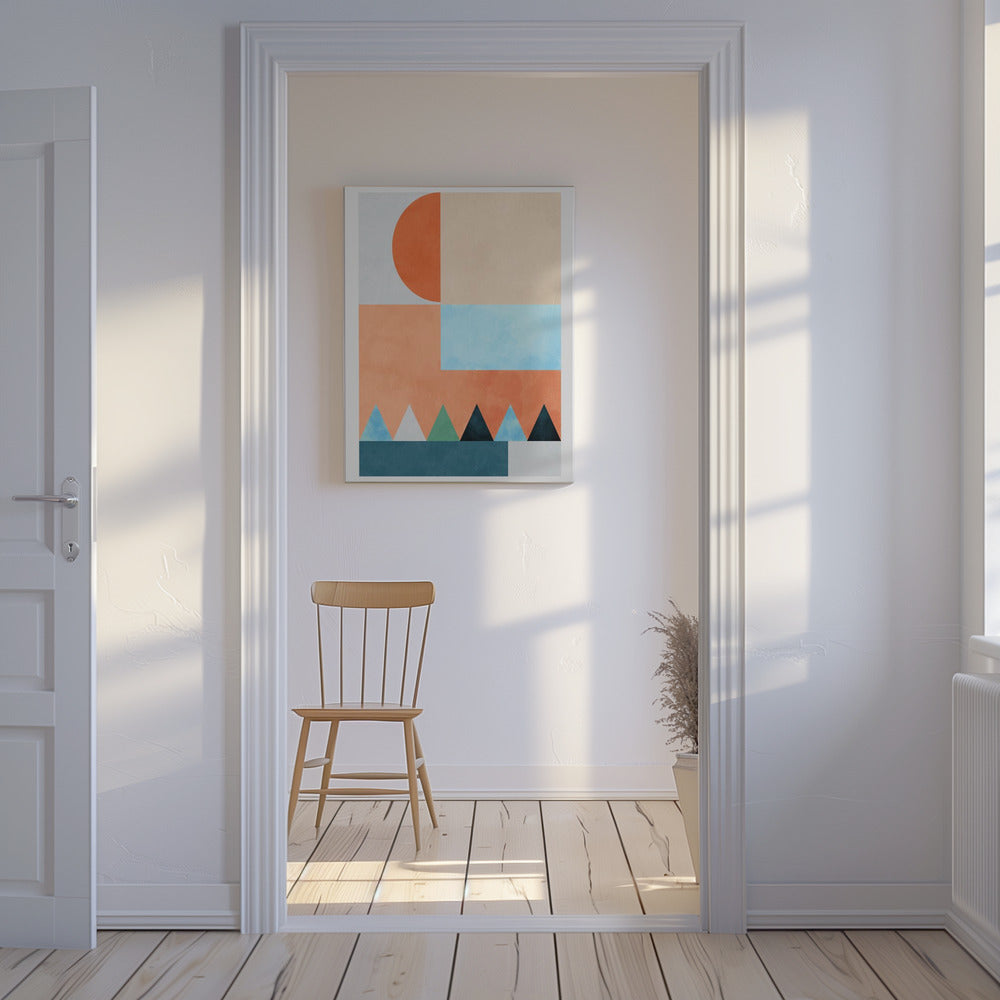 Spaces Bleu Dreieck | Canvas