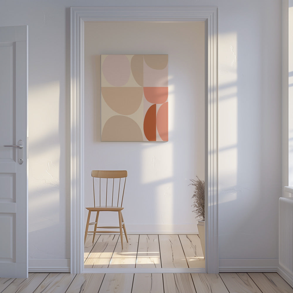 Mid Century Pastel 16 | Canvas