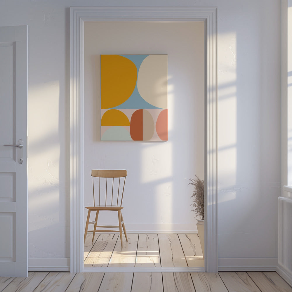 Mid Century Pastel 15 | Canvas