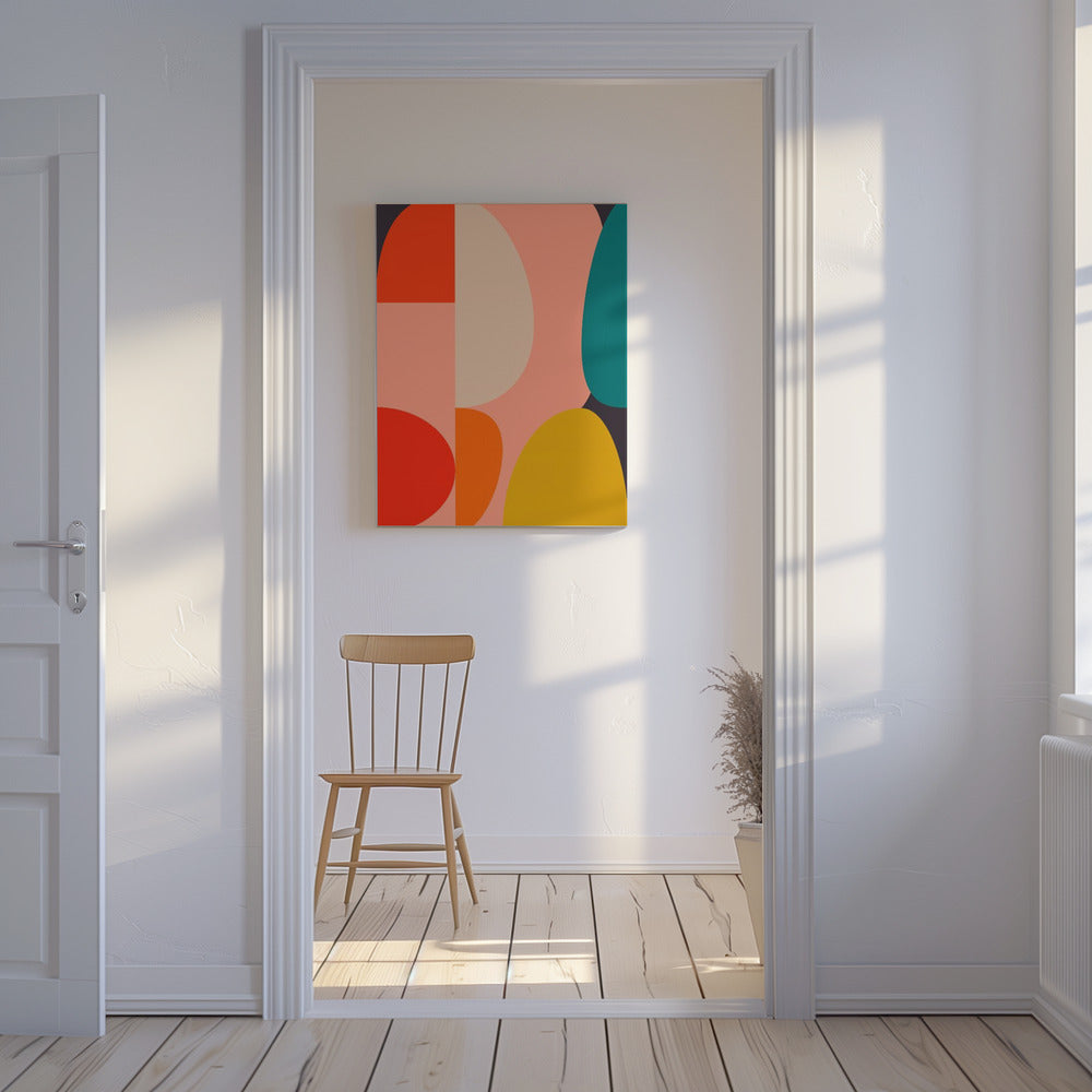 Mid Century Pastel 14 | Canvas