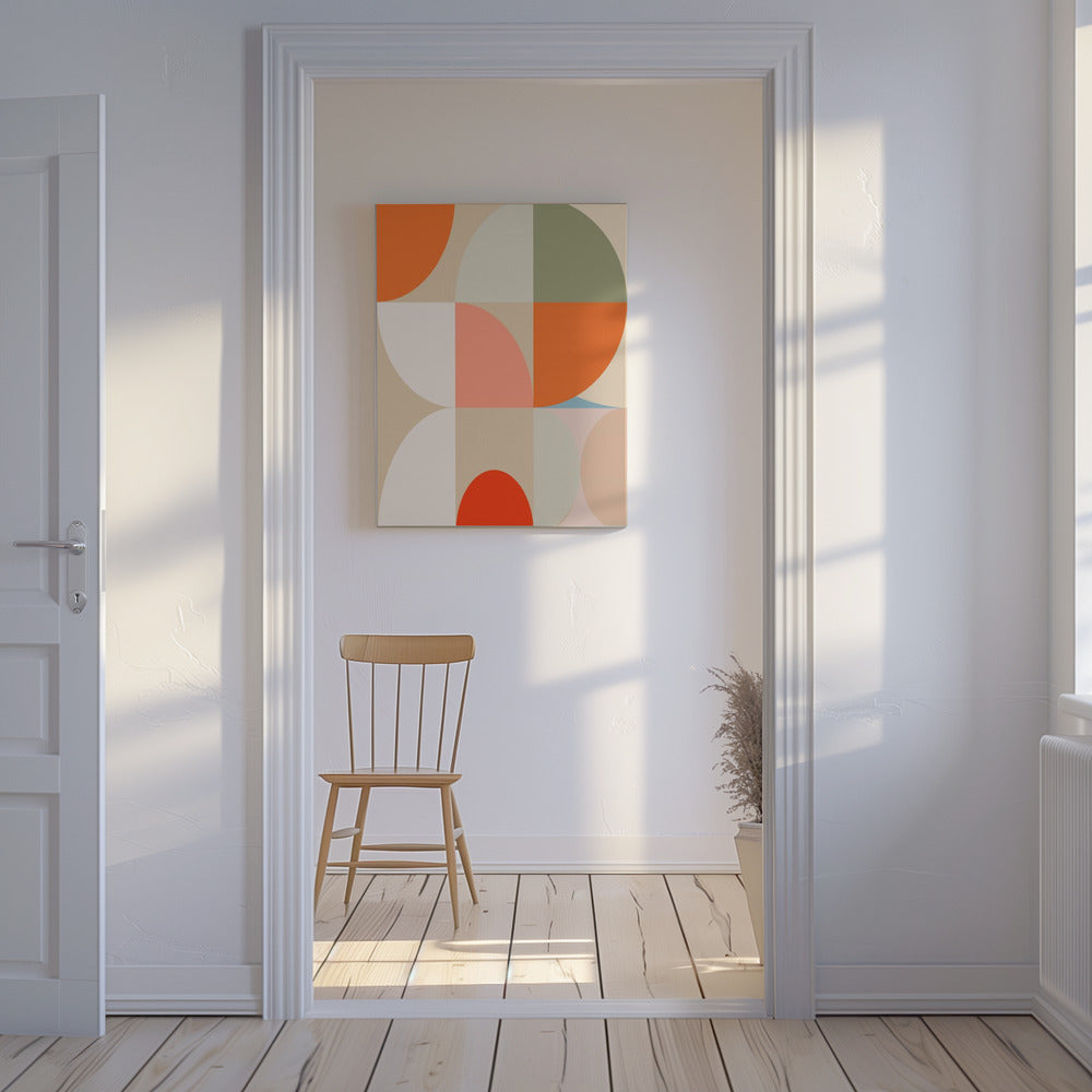 Mid Century Pastel 12 | Canvas