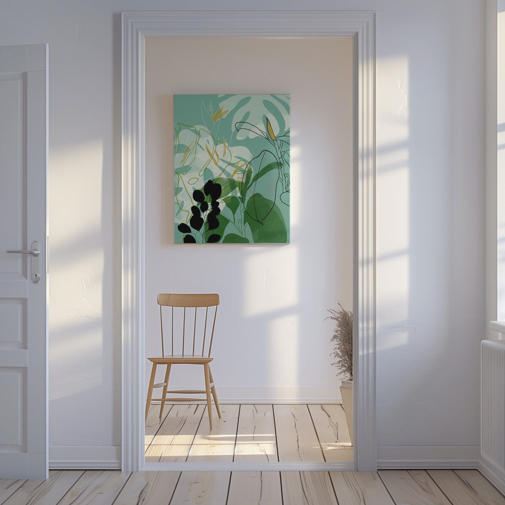 Leaves Line Boho2 | Canvas