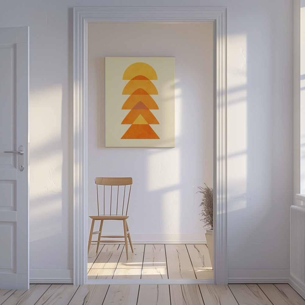 Spring Mid Rhapsody Orange 5 | Canvas
