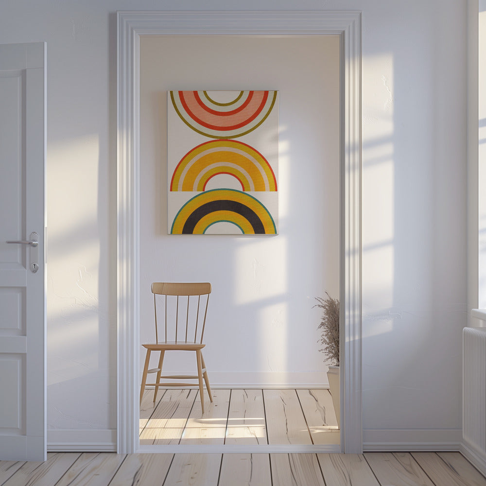 Rainbow Suns 6 | Canvas