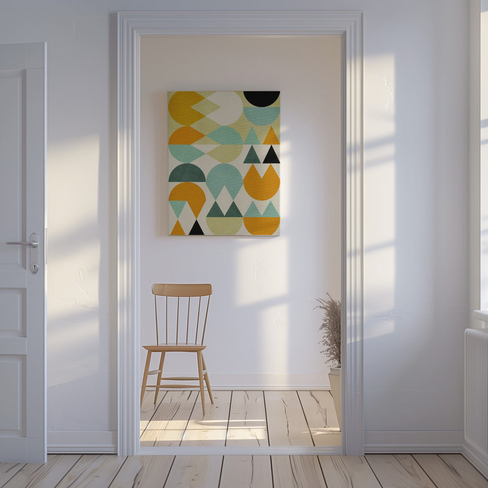 Rainbow Plus Shapes5 | Canvas