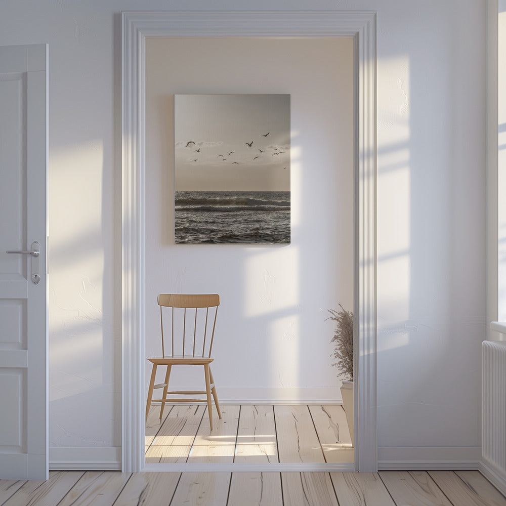 Birds and the Sea 3 | Canvas