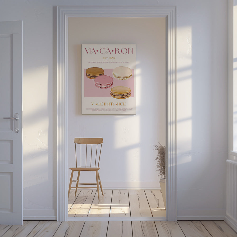 Französischer Macaron-Genuss | Leinwand