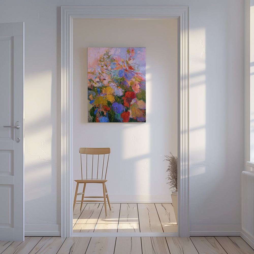Lebendige Farben und zarte Blütenblätter | Leinwand