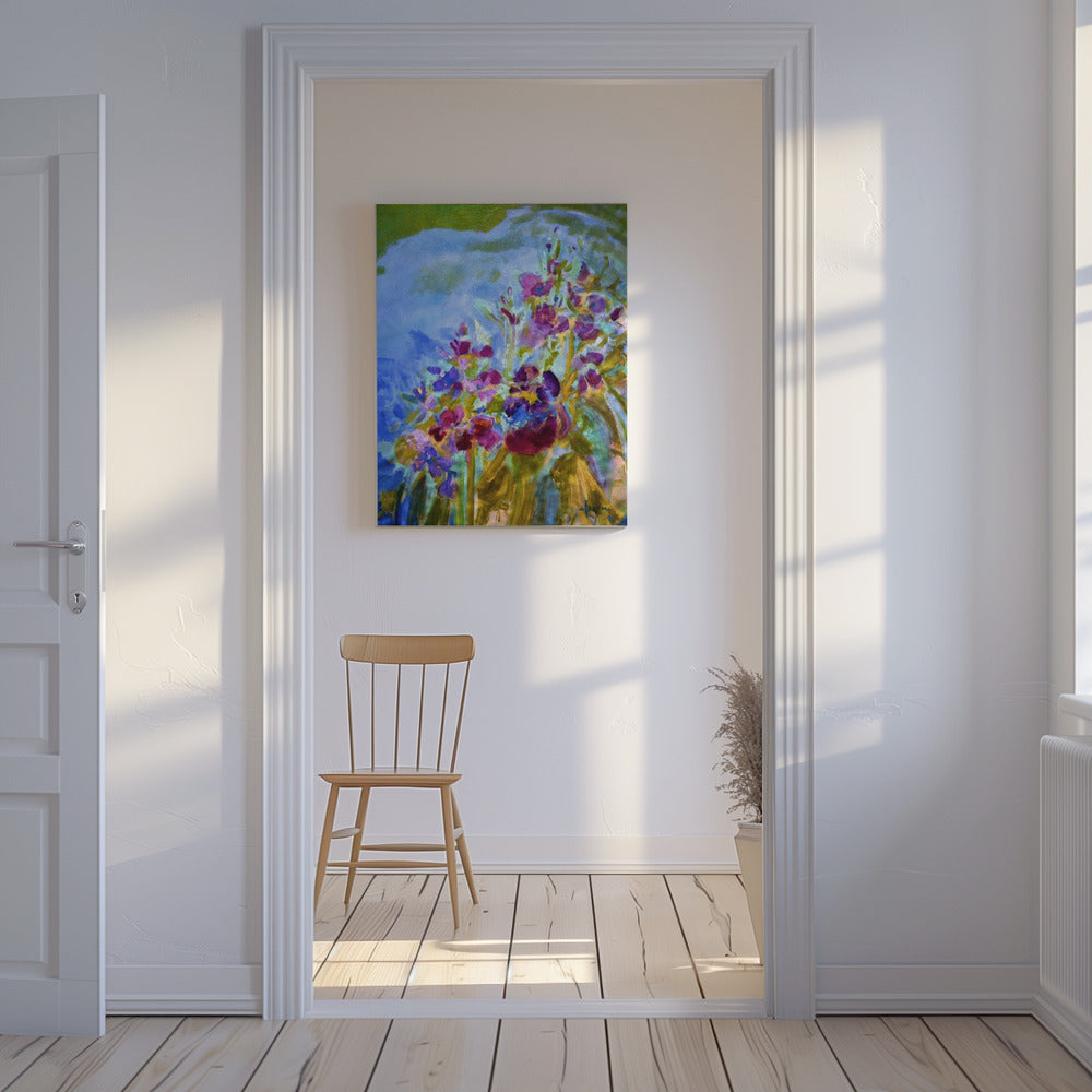 Lebendige Farben und zarte Blütenblätter | Leinwand