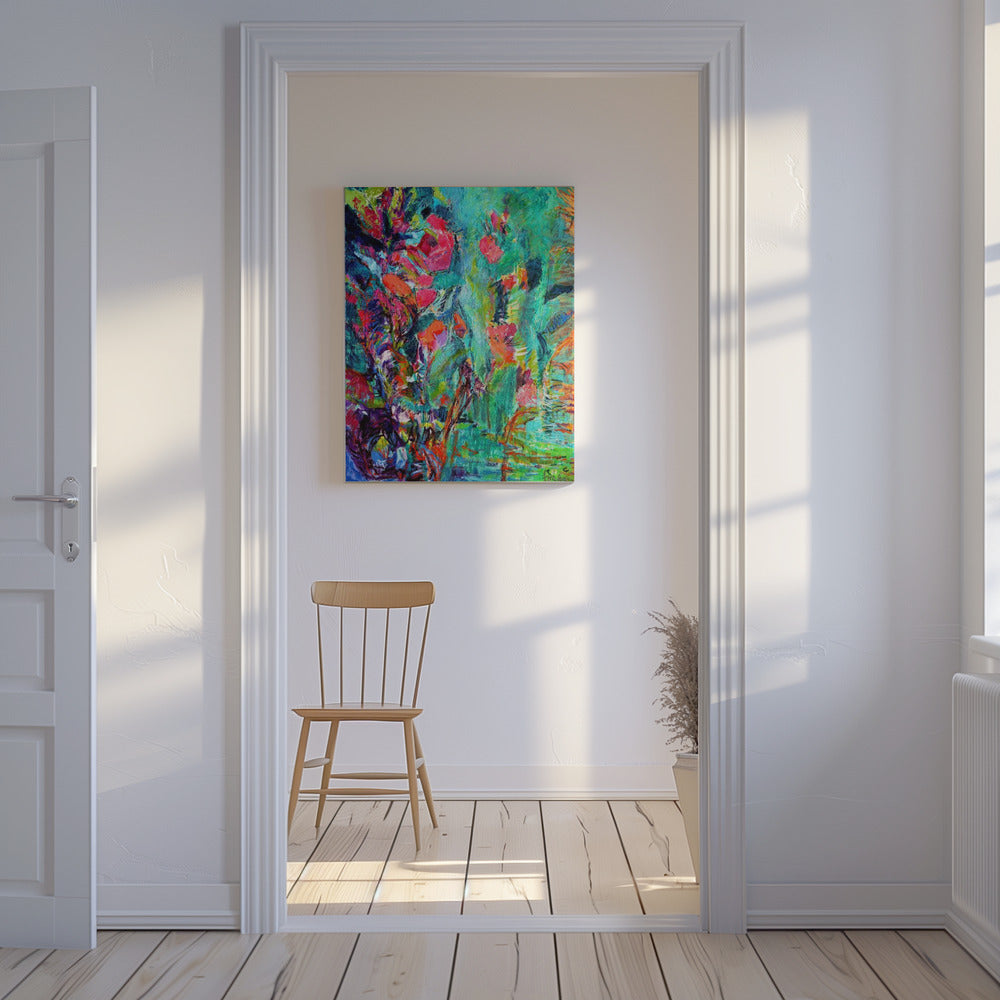 Lebendige Farben und zarte Blütenblätter | Leinwand