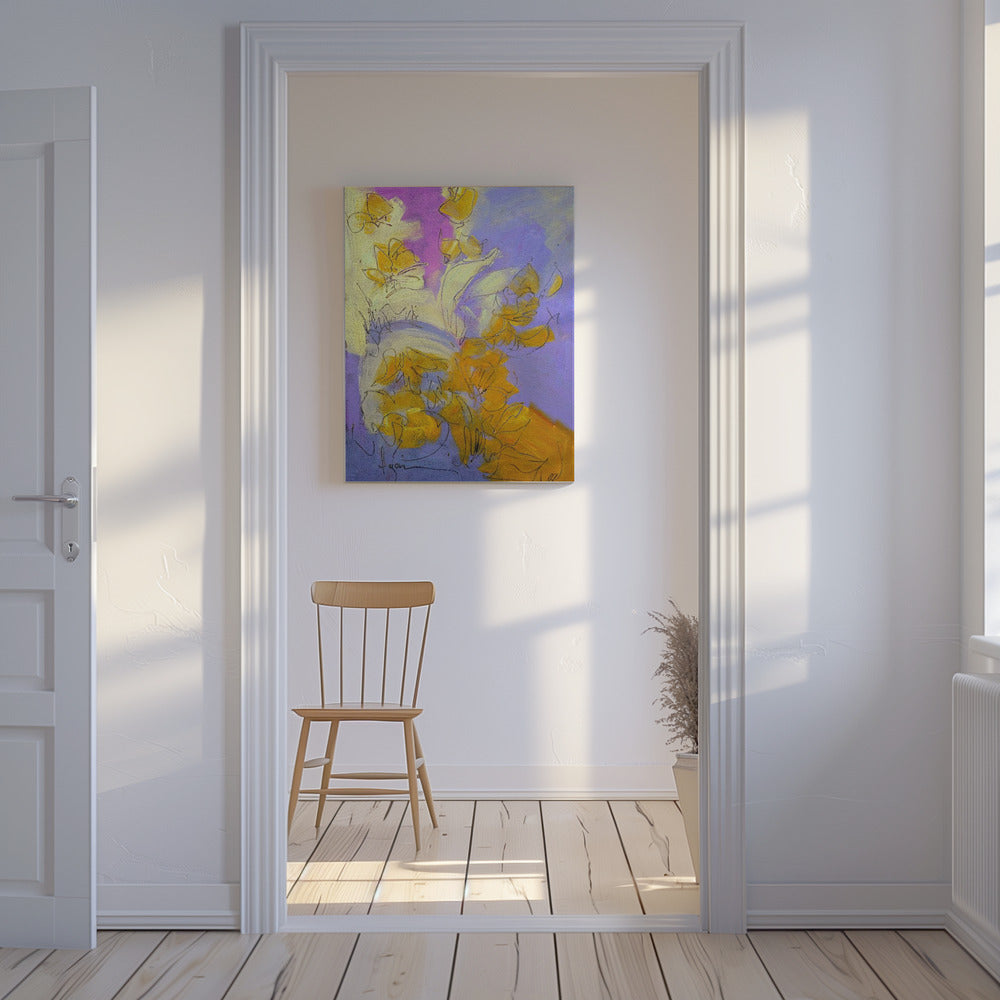 Goldener Blütenglanz | Leinwand